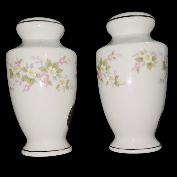 Treasure Chest Lenore Japan Porcelain Salt & Pepper Shakers Floral - Picture 3 of 7